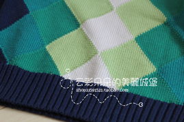 新款A13419云彩朵朵外單男寶菱格針織套頭衫 舒適百搭，滿88即享包郵優(yōu)惠